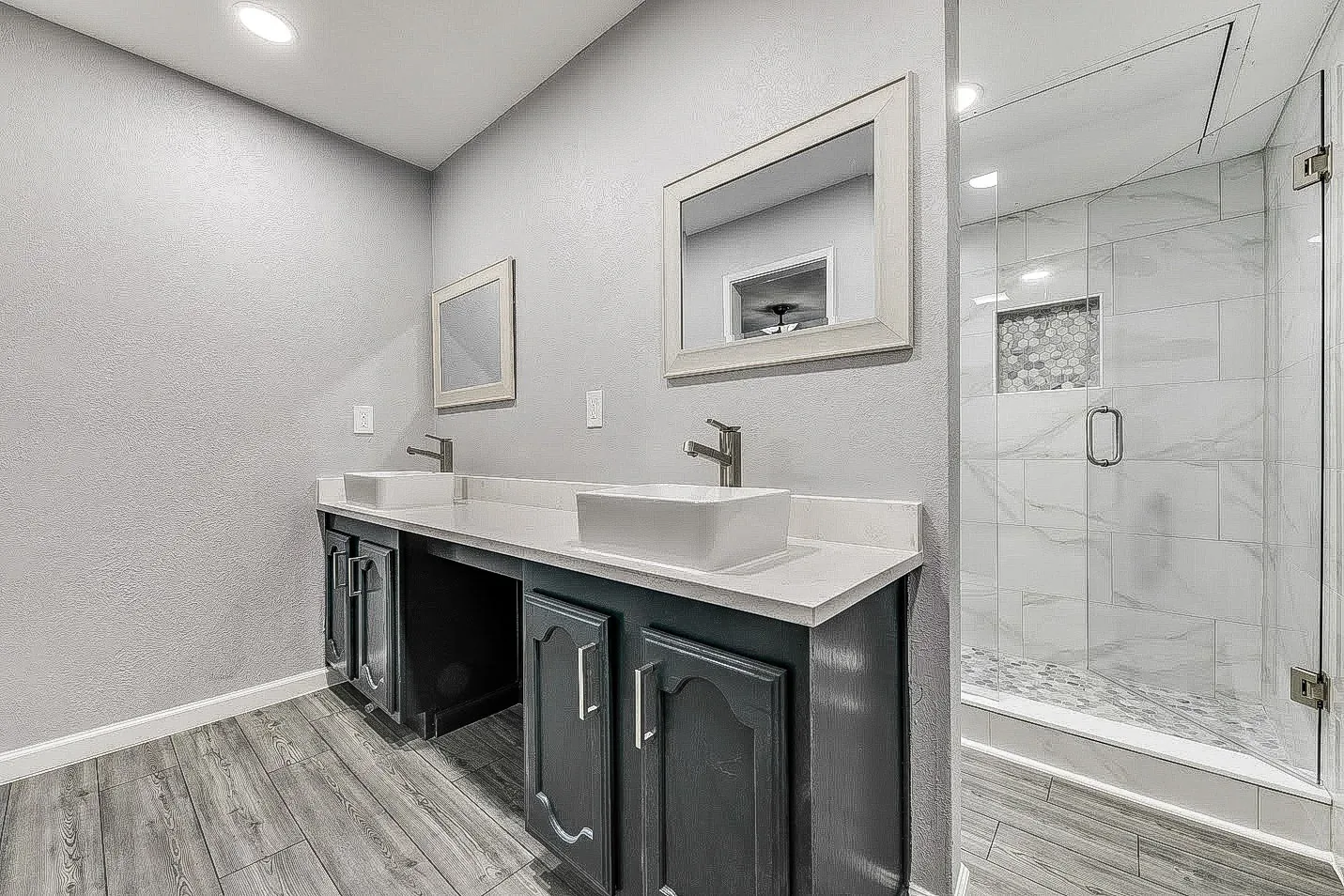 Primary Bathroom Remodel completed by Utmost Builds in Dallas, Texas